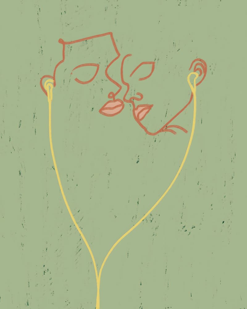 Connected Through Music by Uma Gokhale — canvas wall art