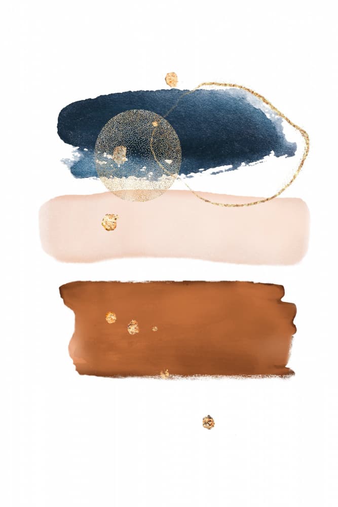 Abstract Gold Earth Tones by Sally Ann Moss — canvas wall art