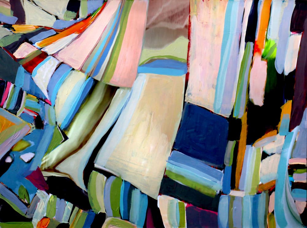 Vibrant Abstract Forms by Claire Lerner — canvas wall art