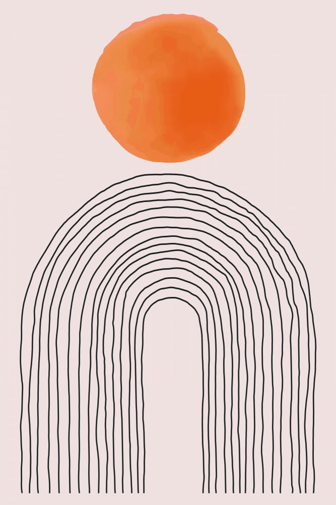 Orange Sun Arches by jay stanley — canvas wall art