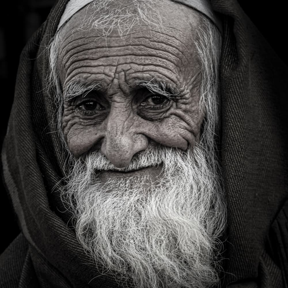 Wise Old Man by Elena Molina — canvas wall art
