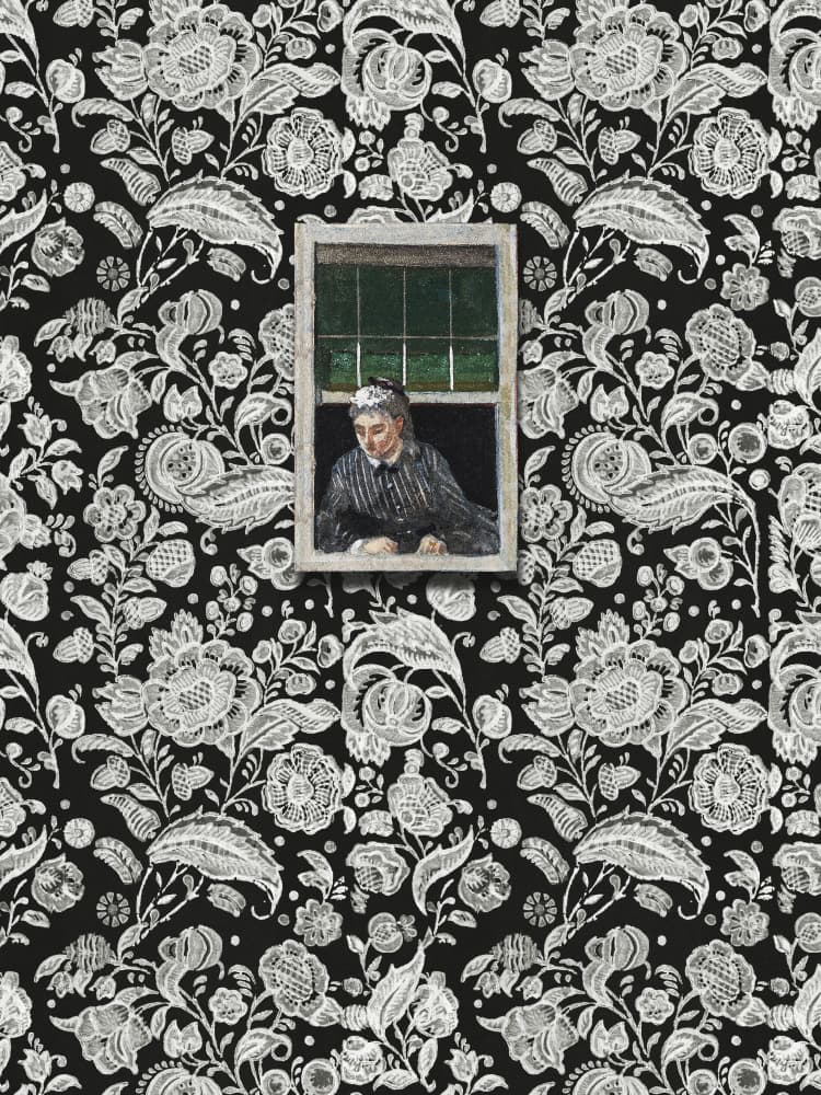 Woman In Window by Marja van den Hurk — canvas wall art