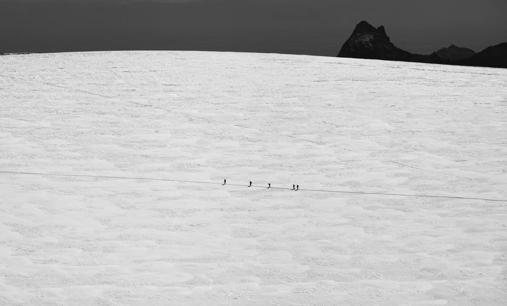 Mountain Glacier Trek by Peter Svoboda MQEP — canvas wall art