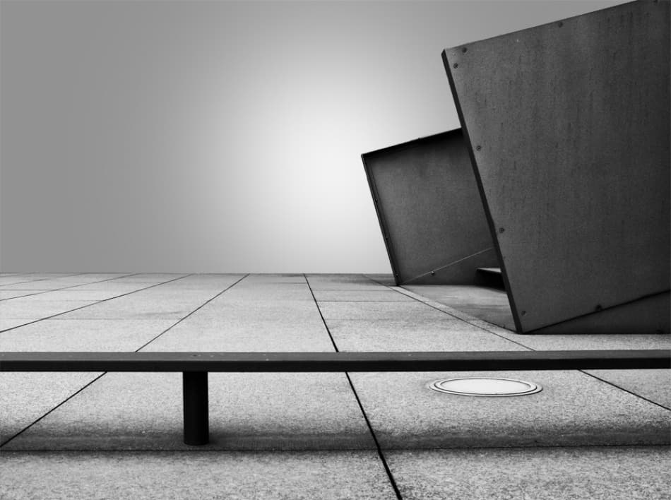 Stark Geometric Architecture by Eric Mattheyses — canvas wall art