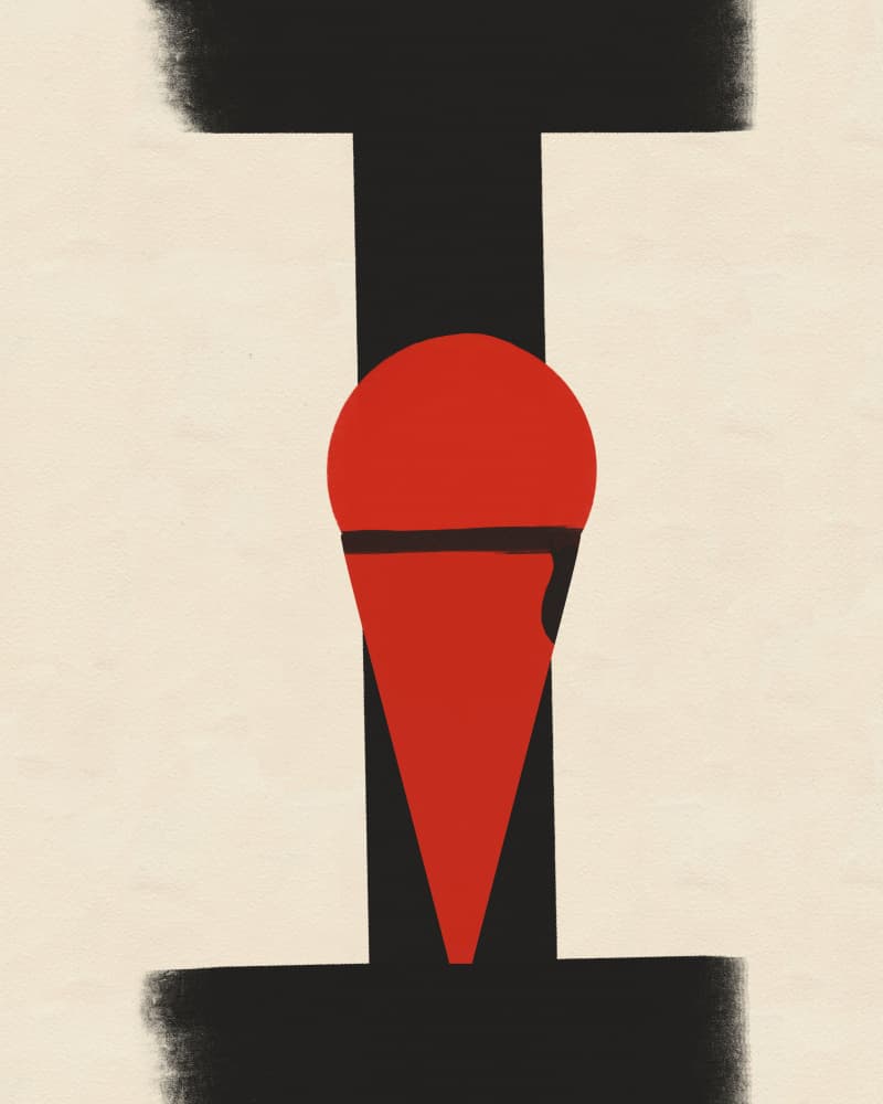 Red Ice Cream I by Deepthi s — canvas wall art