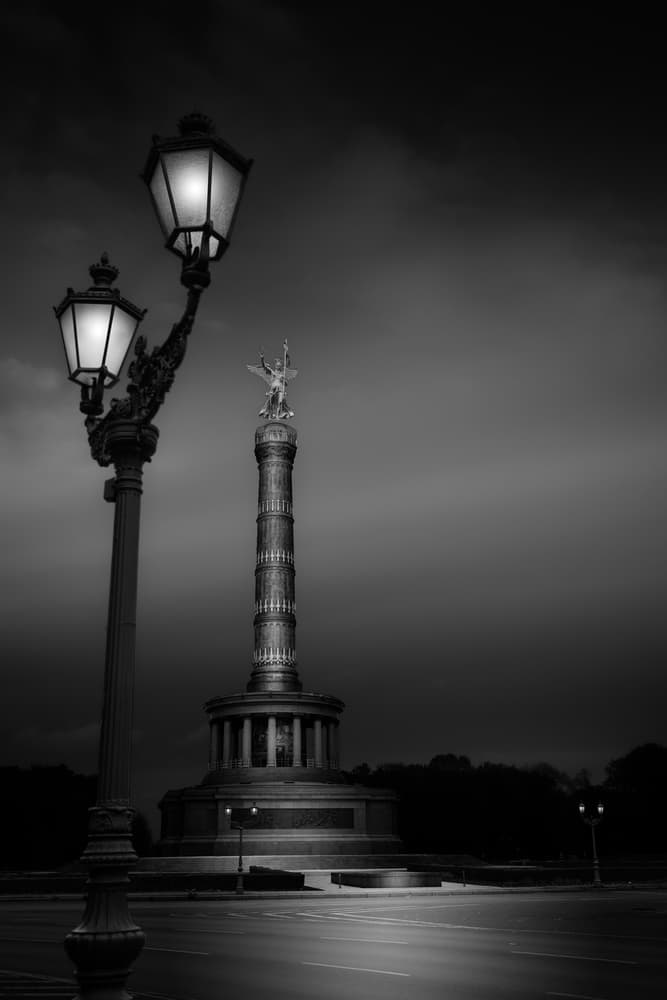 Dramatic Night Column by Matthias Hefner — canvas wall art