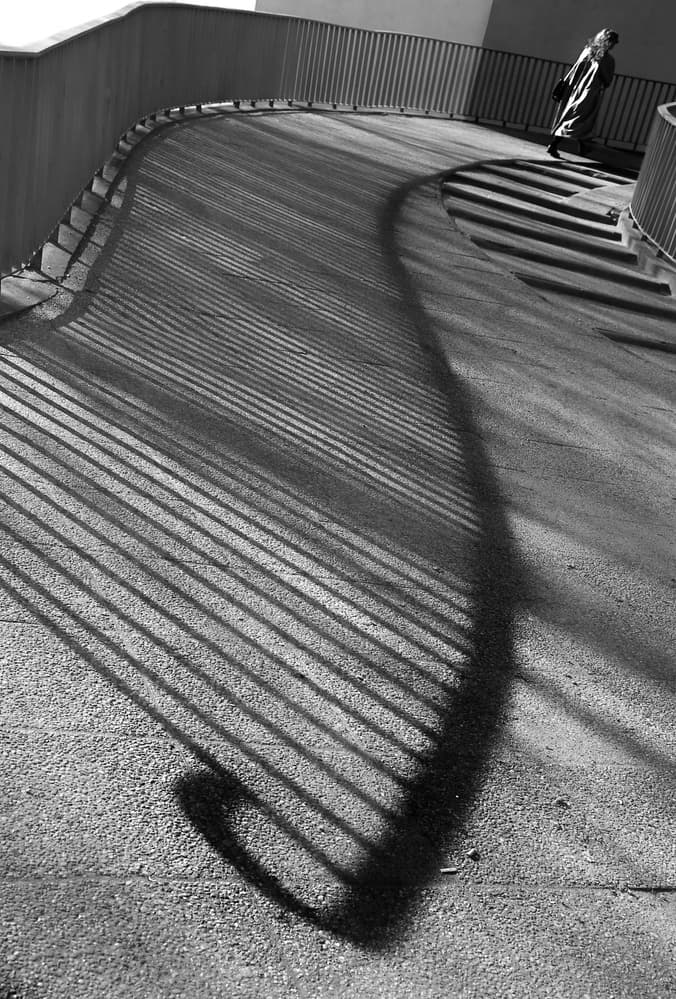 Urban Curve and Shadows by Anna Niemiec — canvas wall art