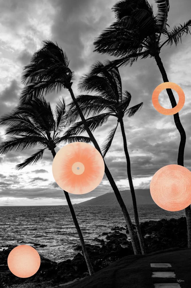 Tropical Palms Abstract by Sue Skellern — canvas wall art