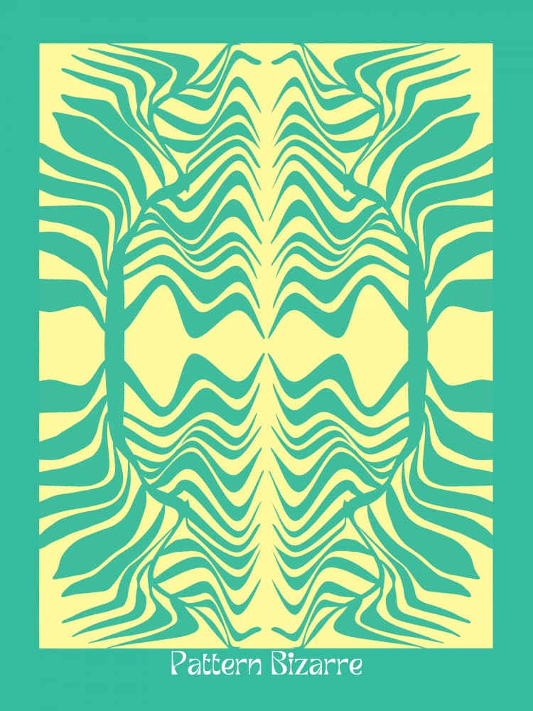 Wavy Optical Illusion by Little Dean — canvas wall art