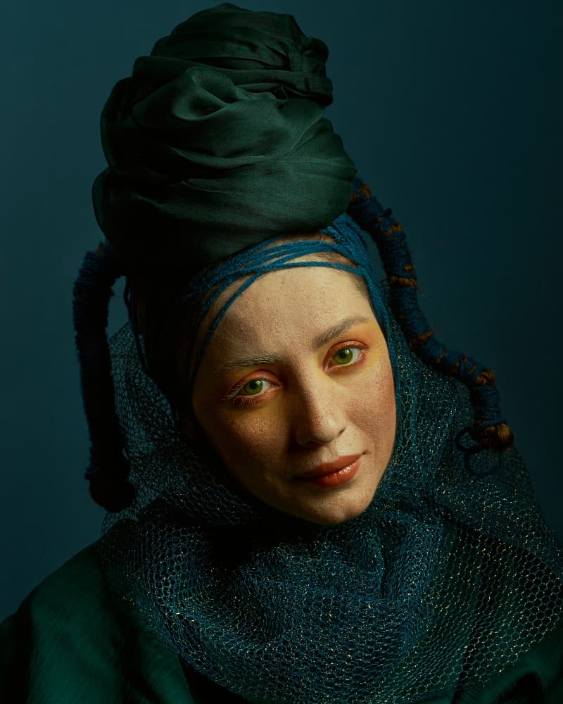 Mysterious Turban Portrait by Shizuo Shiki — canvas wall art