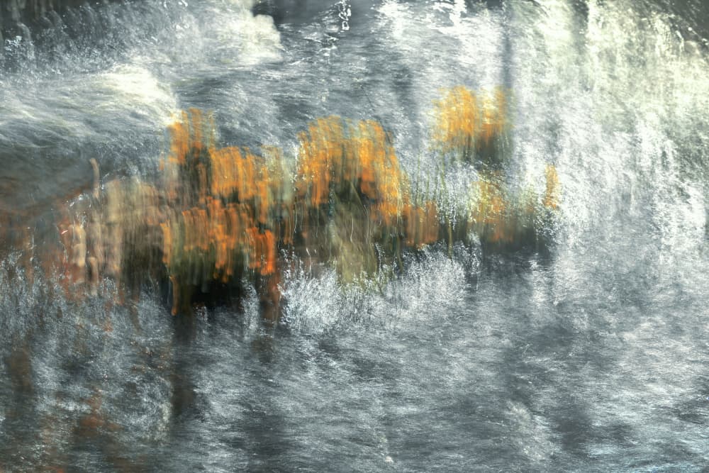 Blurred Autumn Reflections by Christina Sillen — canvas wall art