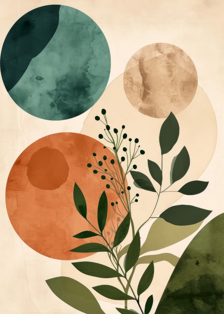 Organic Abstract Botanicals by Justyna Jaszke — canvas wall art