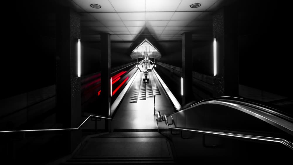 Urban Subway Station by Andy Dauer — canvas wall art