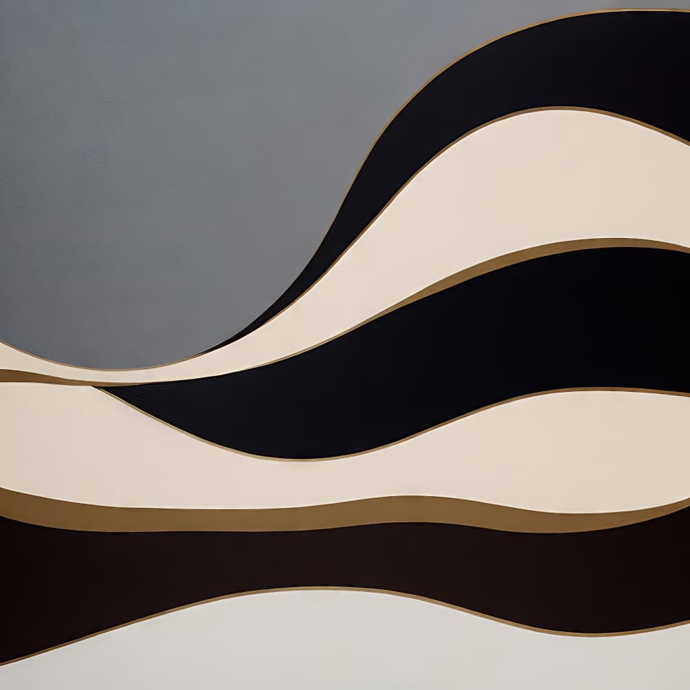 Flowing Neutral Curves by Alpenglow Workshop — canvas wall art