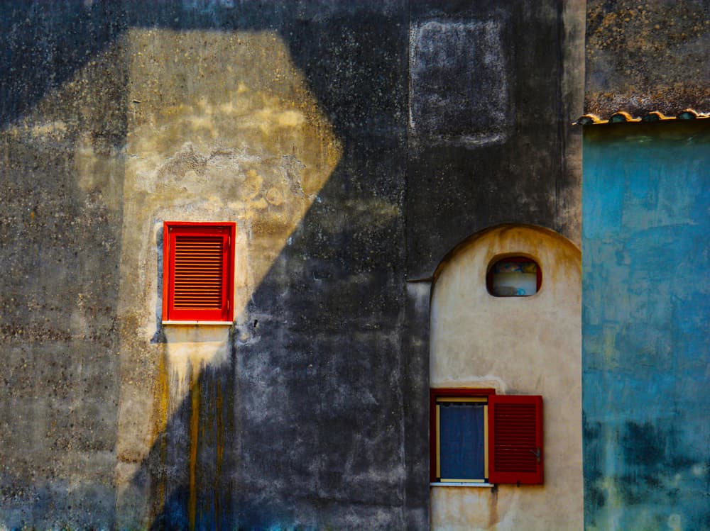 Vibrant Old Facade by Arnon Orbach — canvas wall art