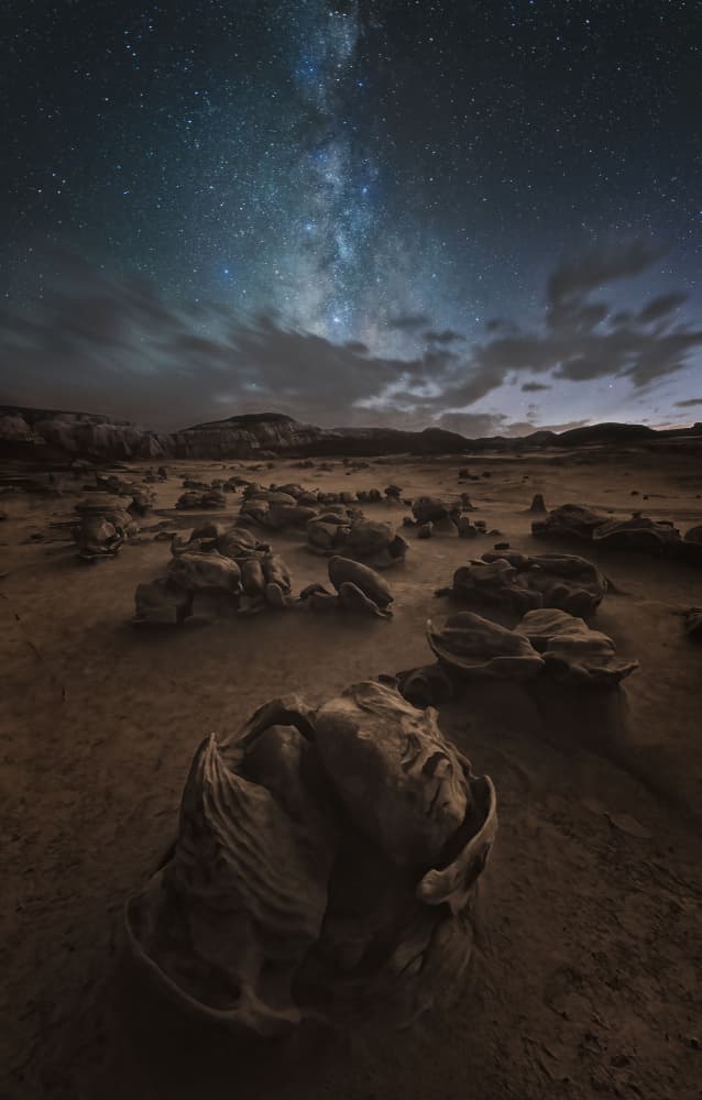 Sleeping Stone Under Stars by Gu and Hongchao — canvas wall art