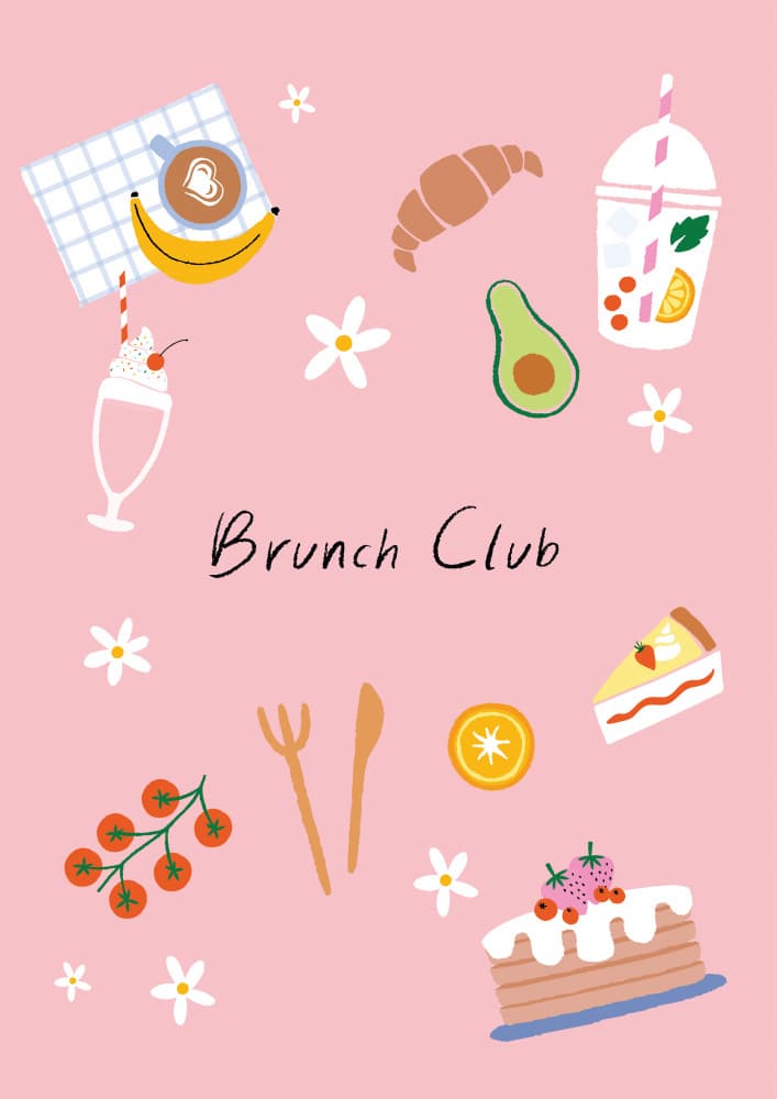 Sweet Brunch Club by Aislinn Simmonds — canvas wall art