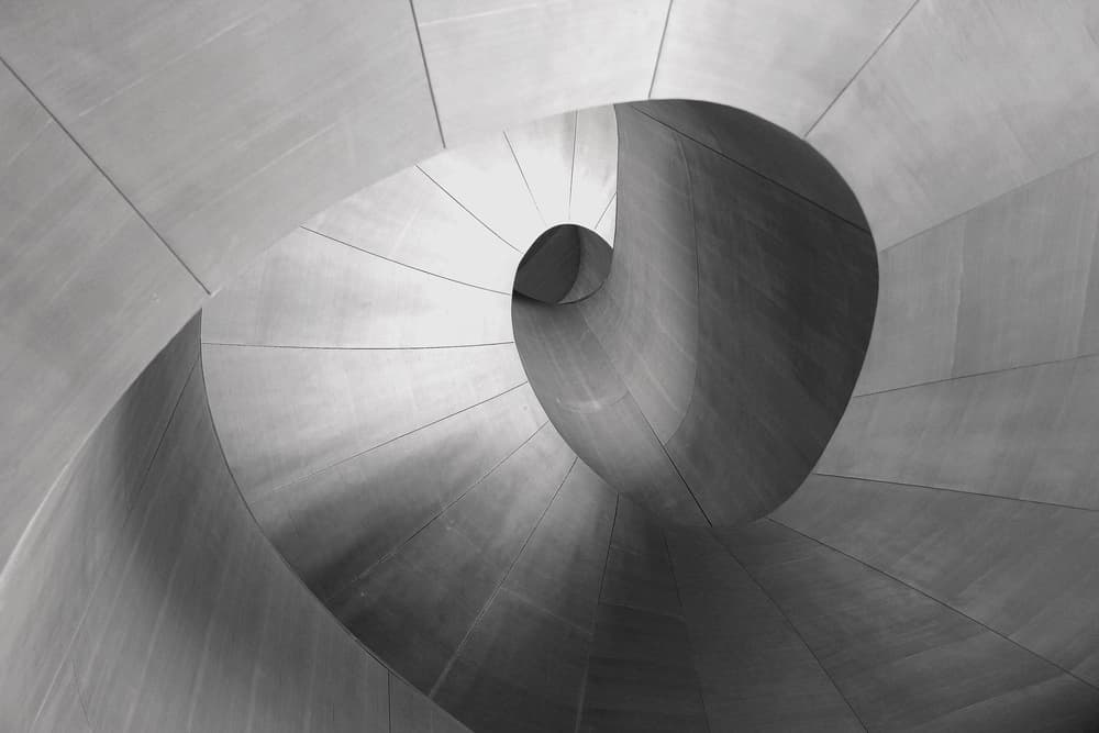 Abstract Spiral Architecture by Ivan Huang — canvas wall art