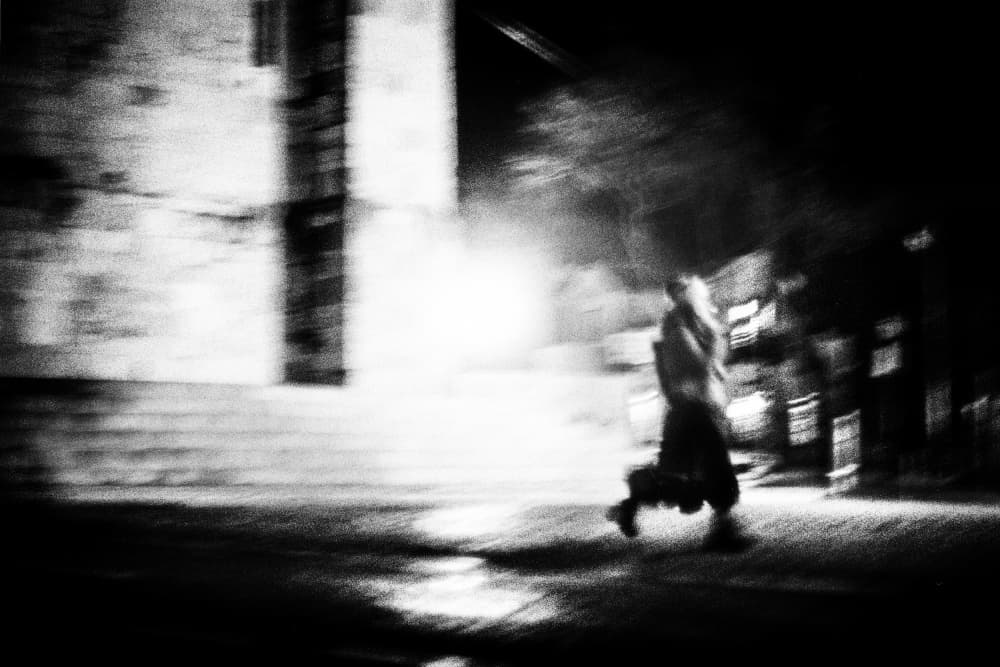 Urban Night Run by Paulo Abrantes — canvas wall art