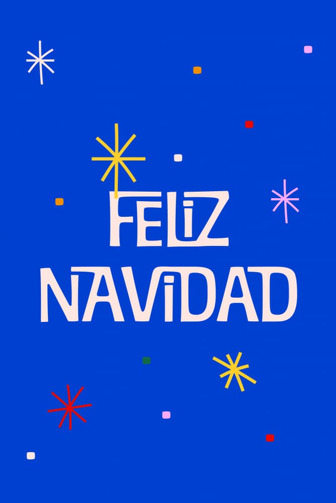 Feliz Navidad by Frankie Kerr-Dineen — canvas wall art