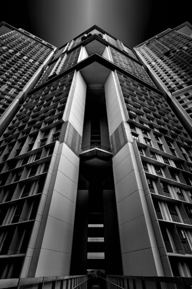 Towering Urban Geometry by TWEE LIANG WONG — canvas wall art