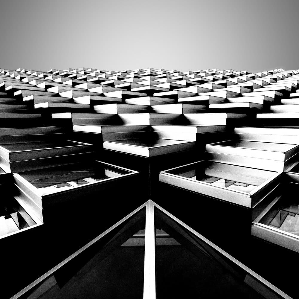 Sharp Architectural Pattern by Wilma Wijers Smeets — canvas wall art