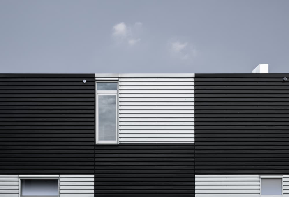 Black White Facade by Harry Verschelden — canvas wall art