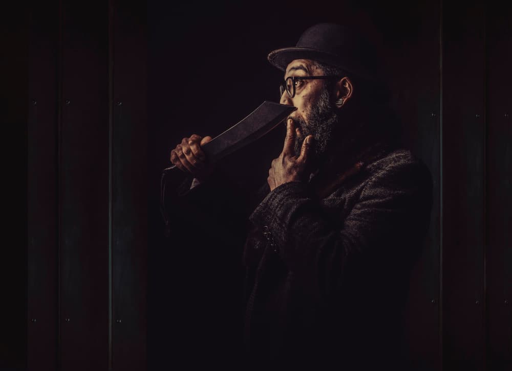 Soulful Harmonica Man by gNo — canvas wall art