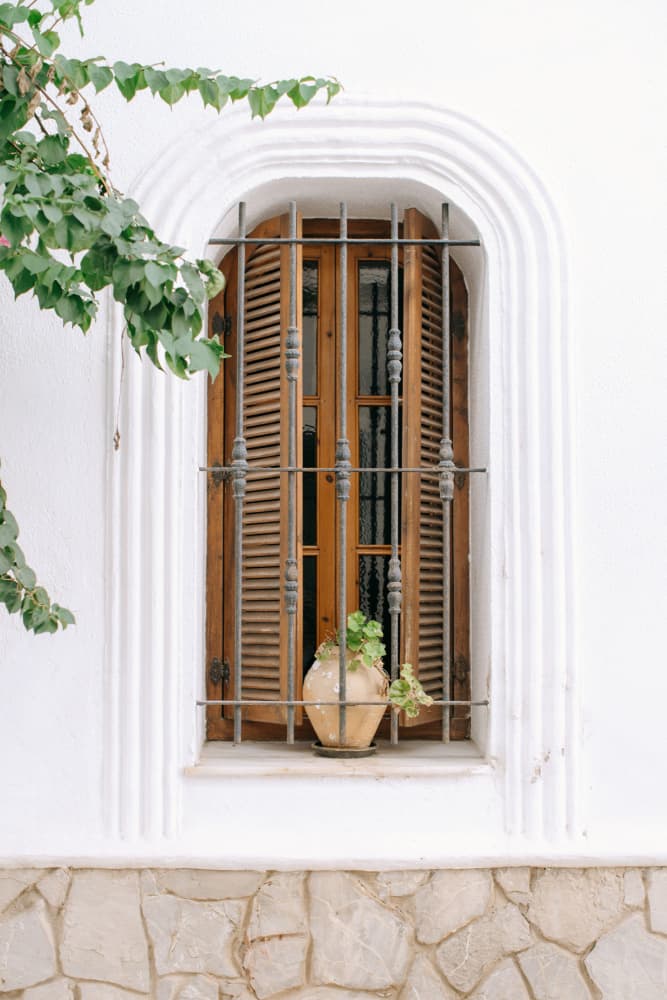 Charming Mediterranean Window by Claudia Casal — canvas wall art
