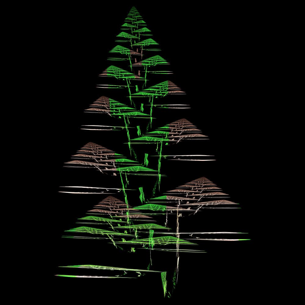 Abstract Fractal Tree by Mystic Number — canvas wall art