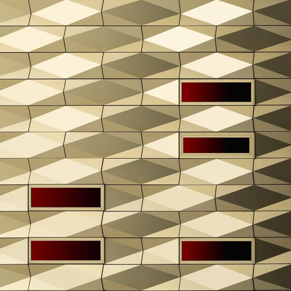 Gilded Geometric Array by Greetje van Son — canvas wall art