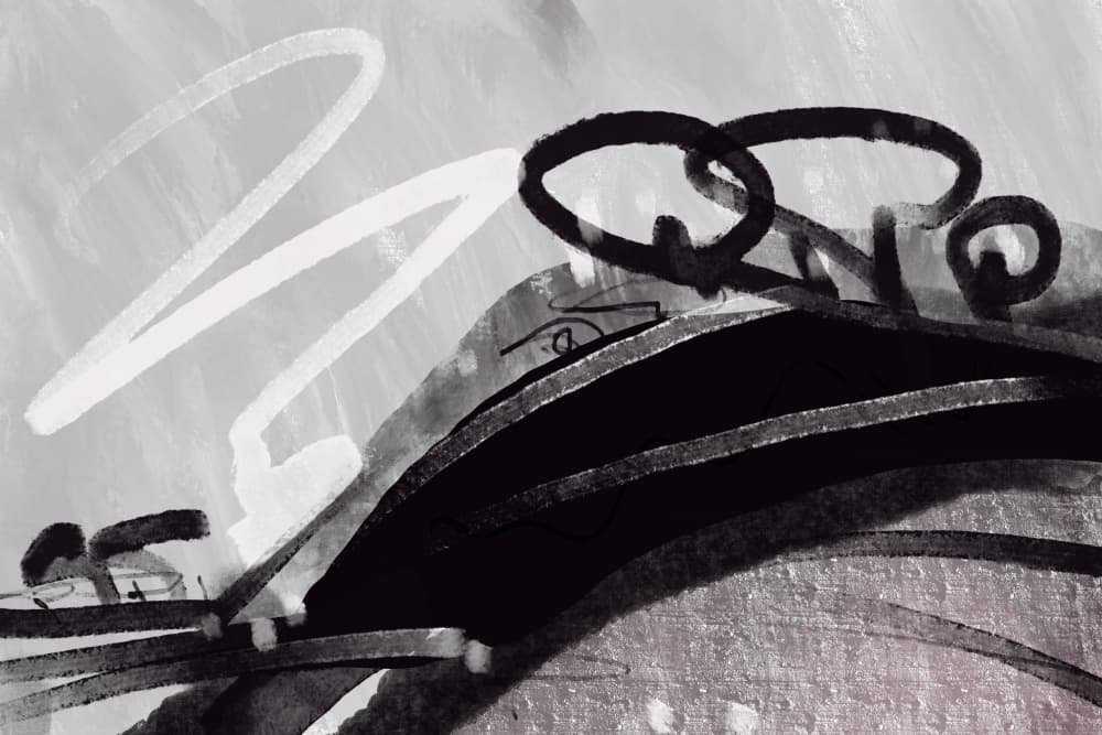 Dynamic Urban Curves by Nilesh Kulkarni — canvas wall art