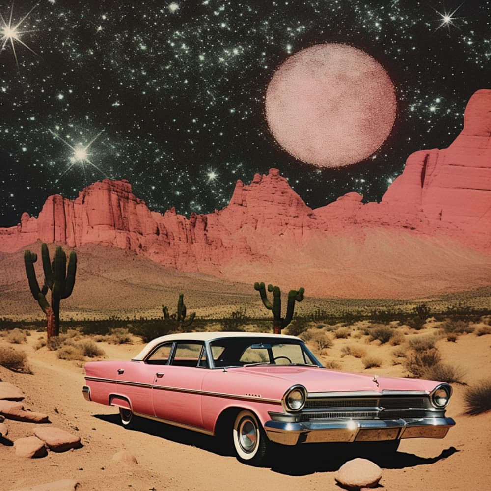 Pink Desert Night by Samantha Hearn — canvas wall art