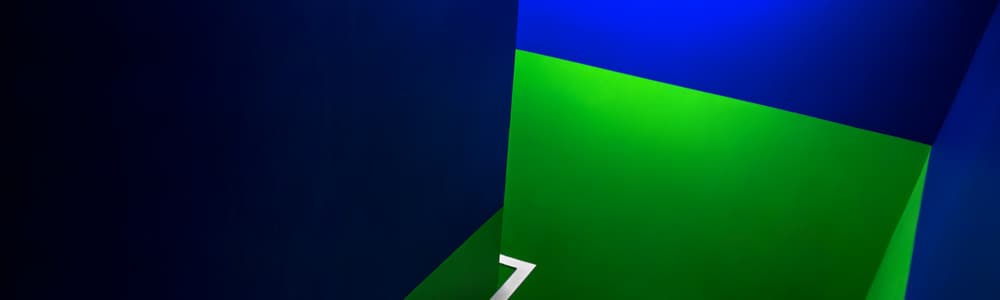 Abstract Blue Green Seven by Gilbert Claes — canvas wall art