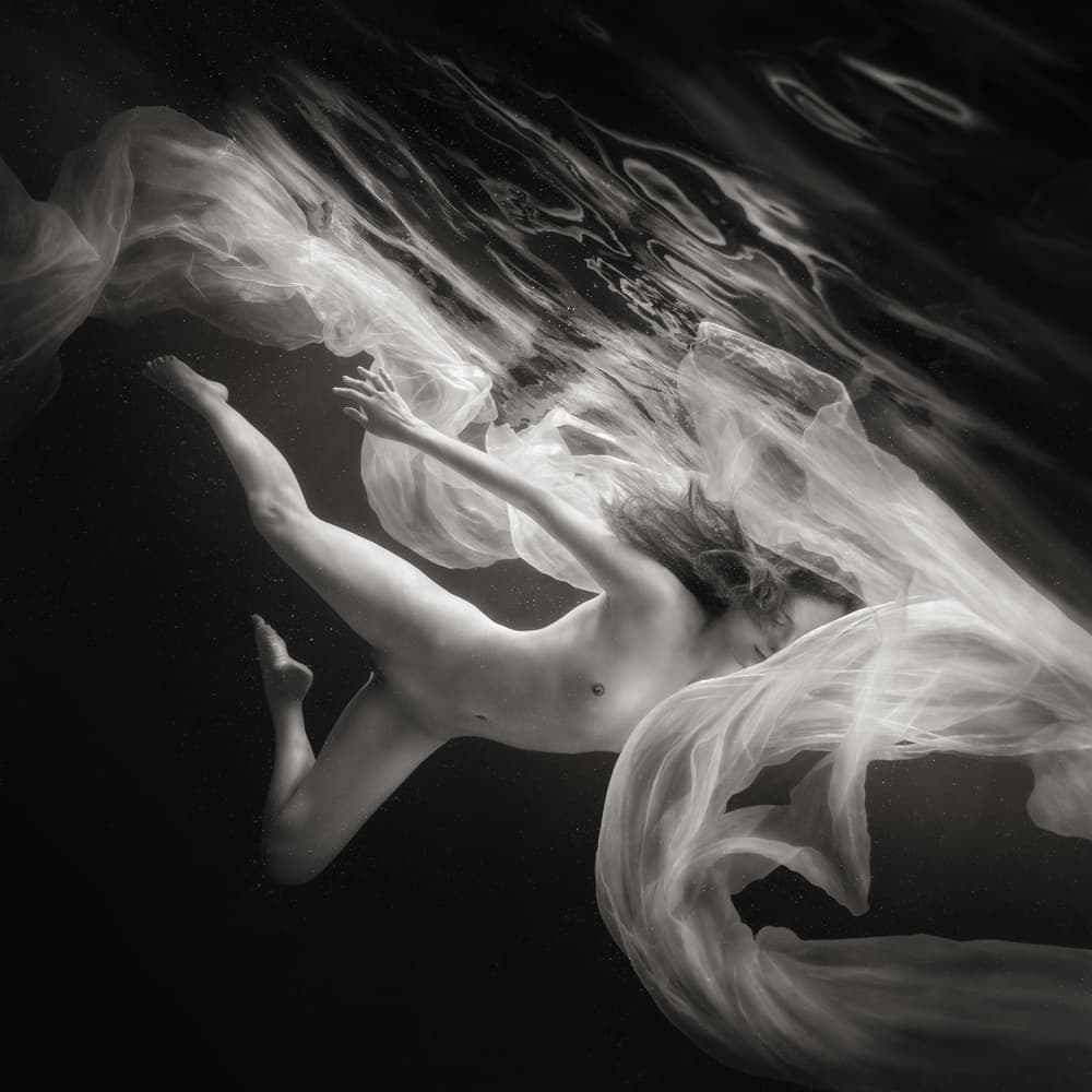 Ethereal Underwater Nude by Dmitry Frizel — canvas wall art