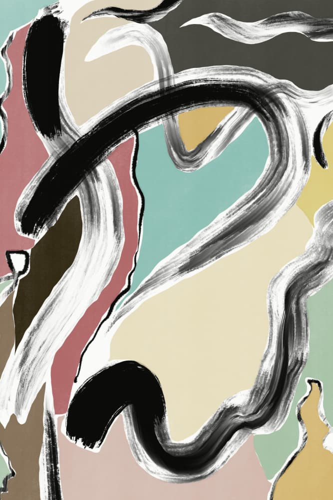 Organic Brushstroke Flow by Little Dean — canvas wall art