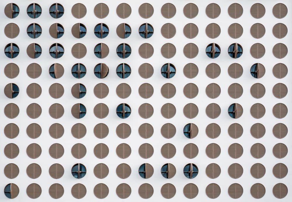 Abstract Architectural Pattern by Dieter Reichelt — canvas wall art