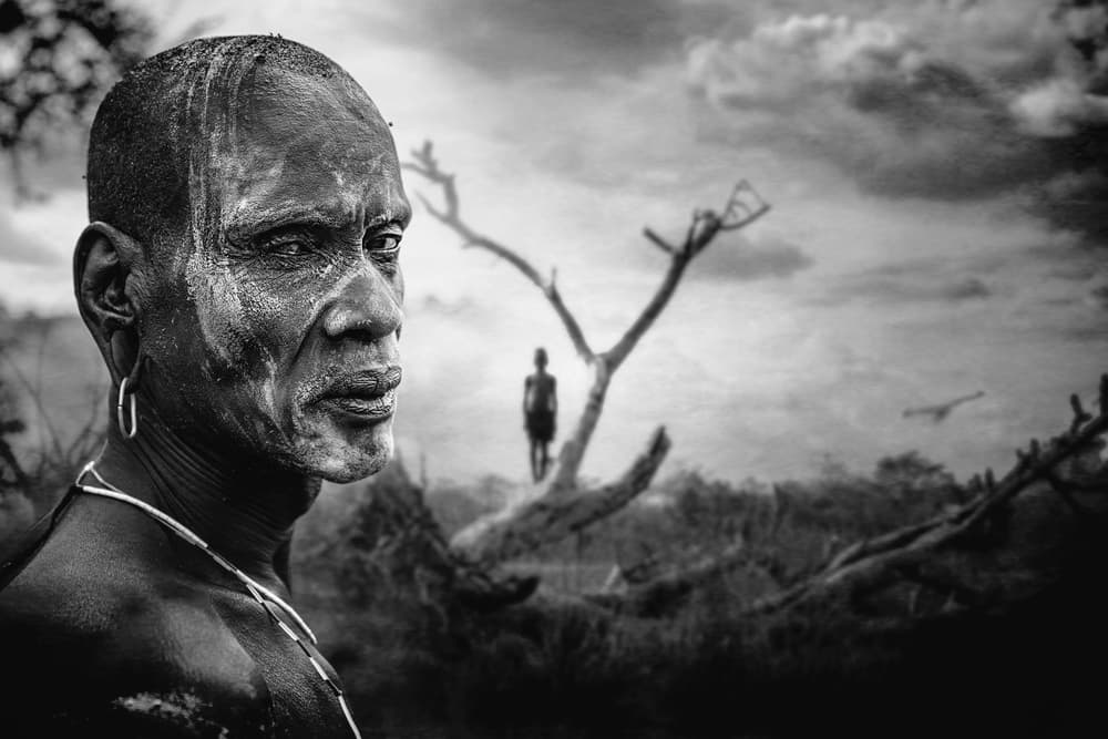 African Man Portrait by Svetlin Yosifov — canvas wall art