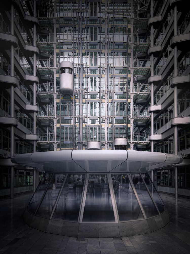 Modern Atrium Architecture by Michael Eßig — canvas wall art