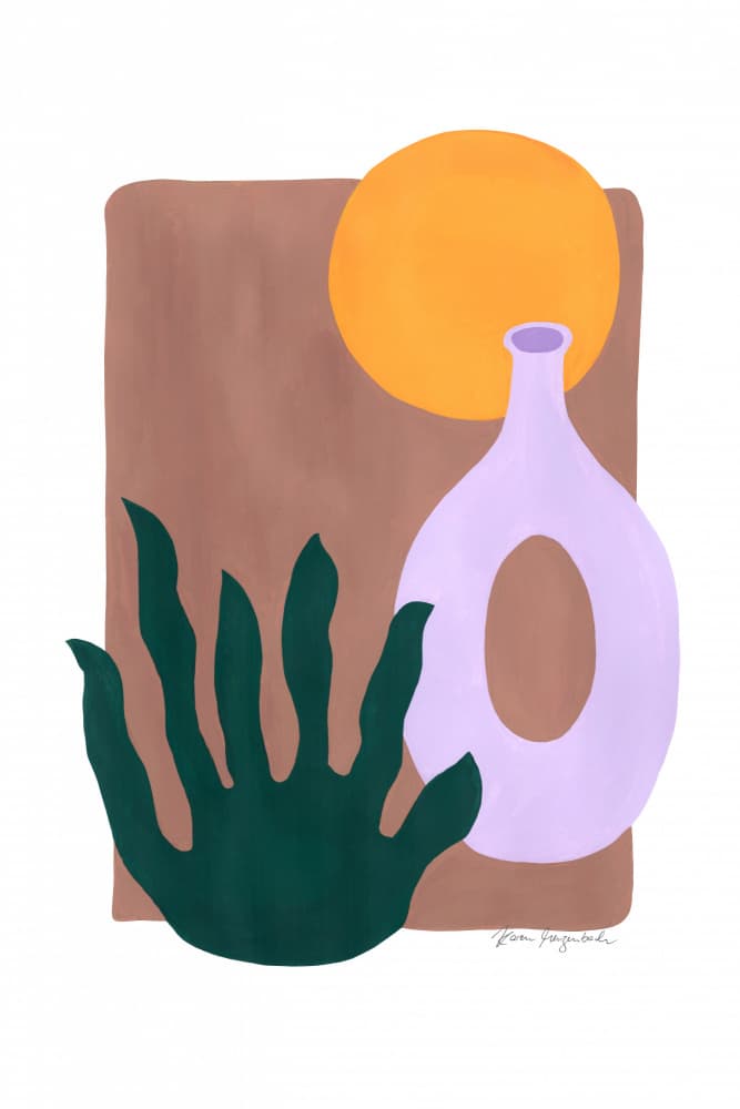 Modern Abstract Still Life by Karen Menzenbach — canvas wall art
