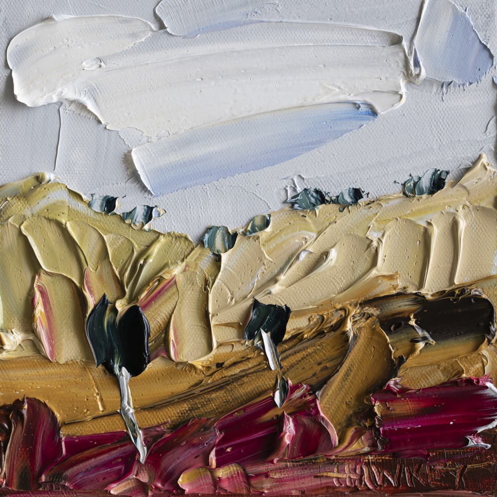 Textured Hills Landscape by Angela Hawkey — canvas wall art