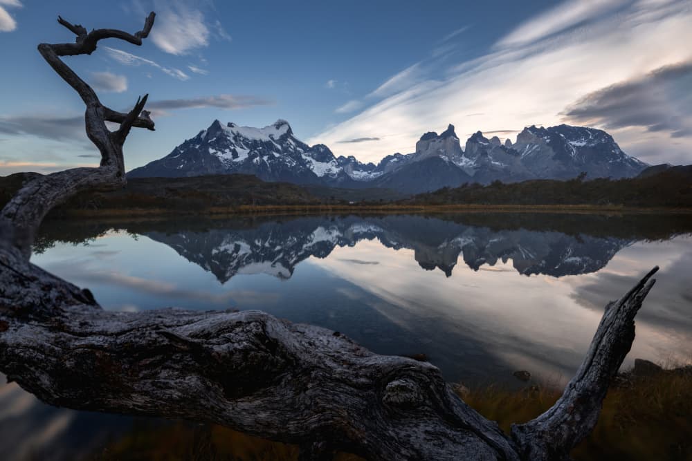 Majestic Mountain Lake Reflection by Yongnan Li (李永男) — canvas wall art