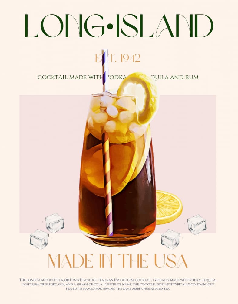 Long Island Iced Tea by Nazma Khokhar — canvas wall art