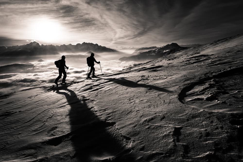 Climbing Above The Clouds by Sandi Bertoncelj — canvas wall art