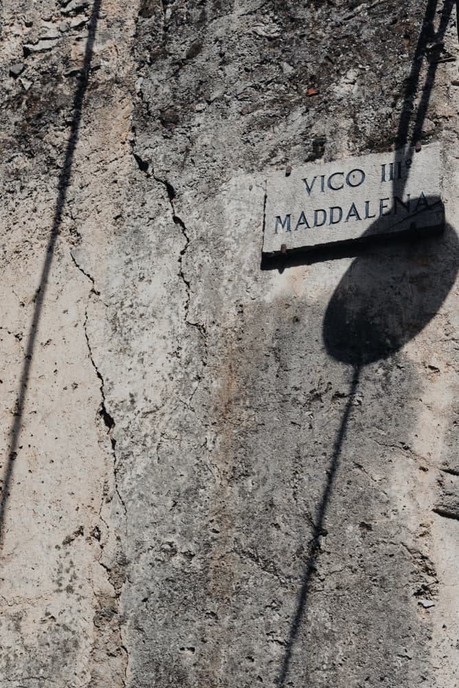 Weathered Italian Street Sign by Photolovers — canvas wall art
