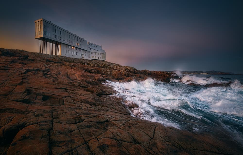 Modern Oceanfront Architecture by Ben.C.L — canvas wall art