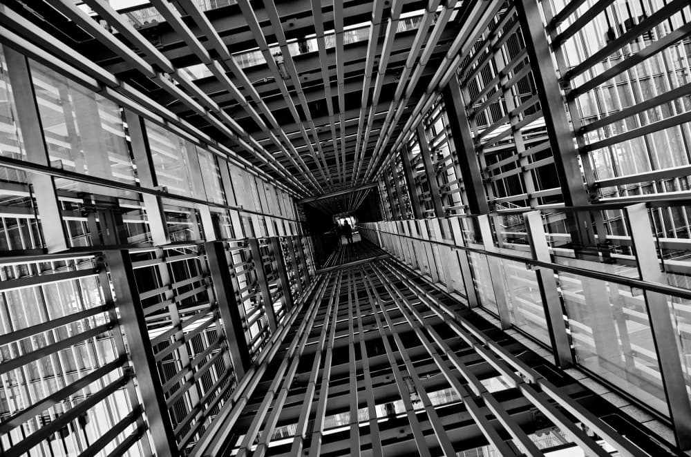Abstract Architectural Lines by Koji Tajima — canvas wall art