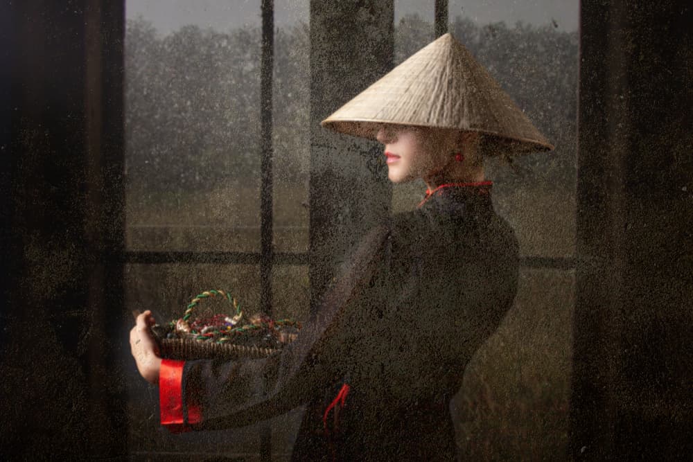 Woman in Conical Hat by Ionel Onofras — canvas wall art