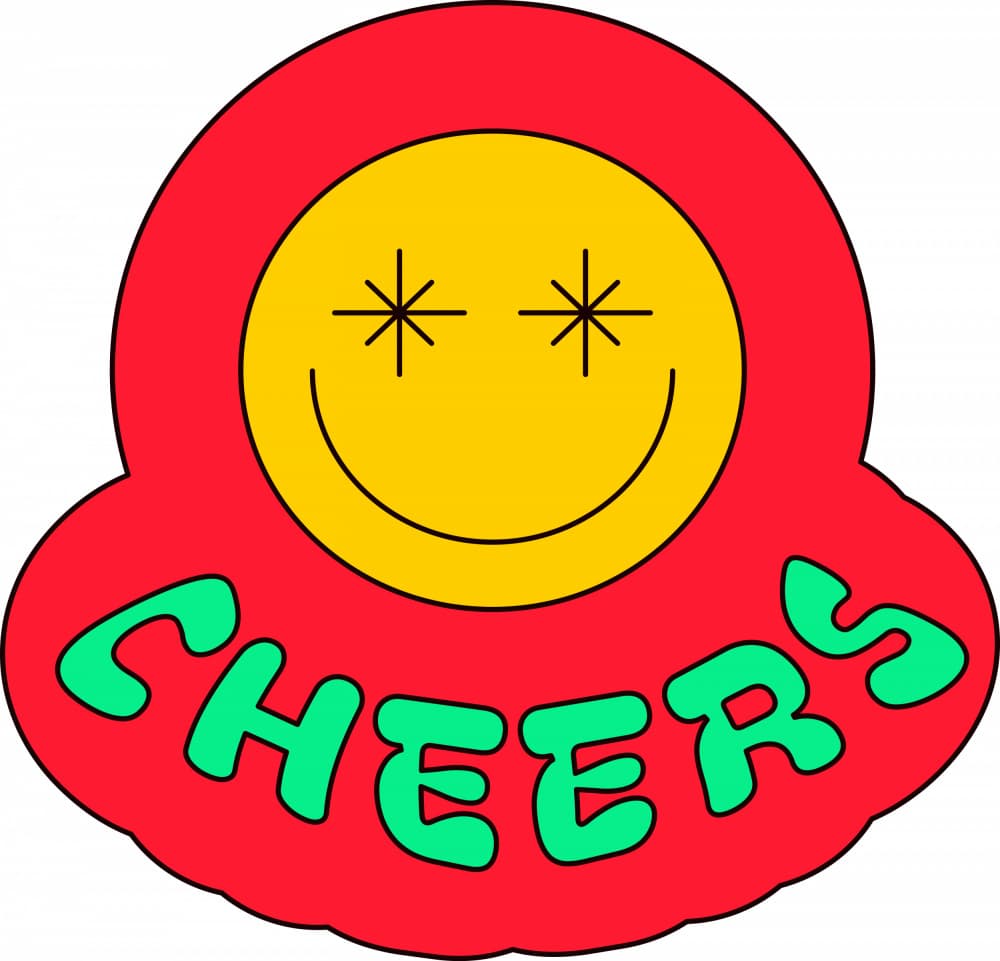 Sparkle Cheers Smiley by Marika Barsrsind β canvas wall art