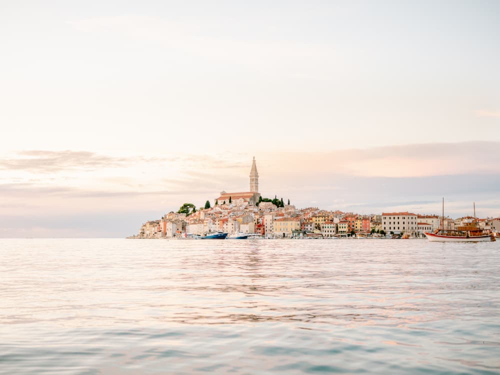 Rovinj sunset II by Raisa Zwart — canvas wall art